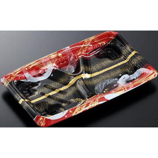 中央化学 弁当容器 CT もり弁 26-16L ことねR-BK 00675551 1袋(50個)（直送品）