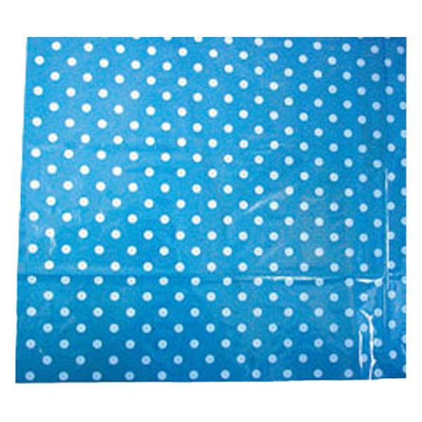 福井化成 ポリ風呂敷 水玉 80角 ブルー 190397 1ケース(1000個(50個×20))（直送品）