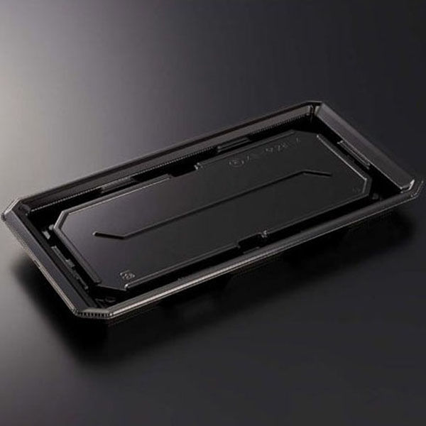 中央化学 寿司容器 HS澄板28-14 BK 身 00116122 1袋(50個)（直送品）