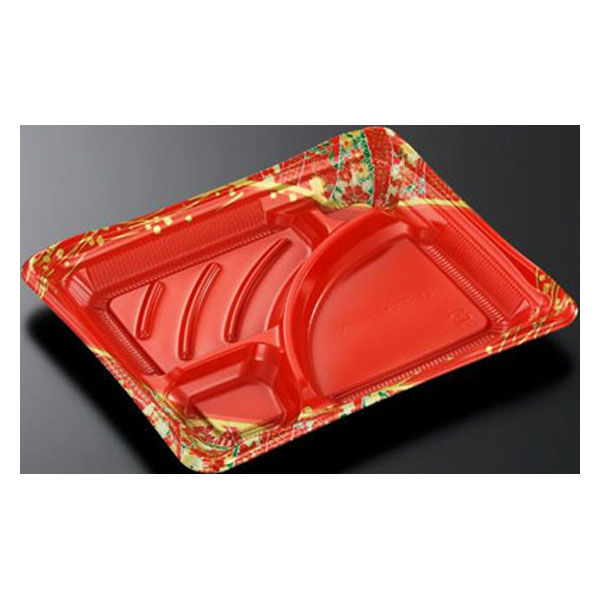 中央化学 弁当容器 CT はずみ K24-20C 巴LR-BK 身 00618666 1袋(50個)（直送品）