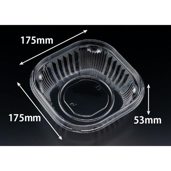 リスパック 冷麺容器 バイオ バッチリ 17-53B PBNA421 1袋(100個)（直送品）