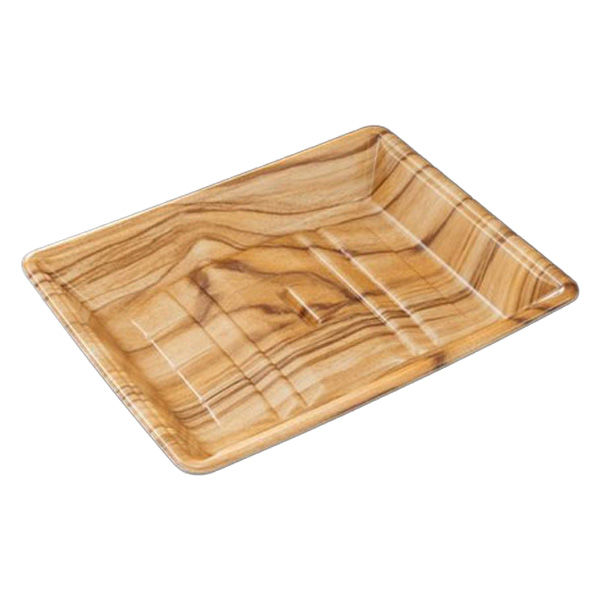 中央化学 発泡トレー 美栄え桶 25-20 木理BR 00770182 1袋(50個)（直送品）