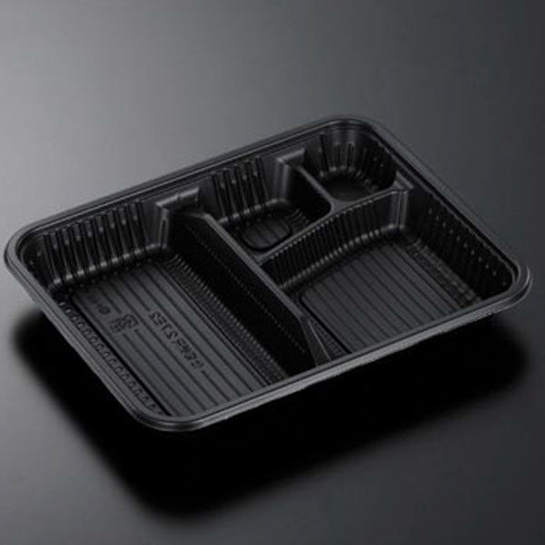 中央化学 弁当容器 CT仕切折R 2.7E2 BK 身 00401752 1袋(100個)（直送品）