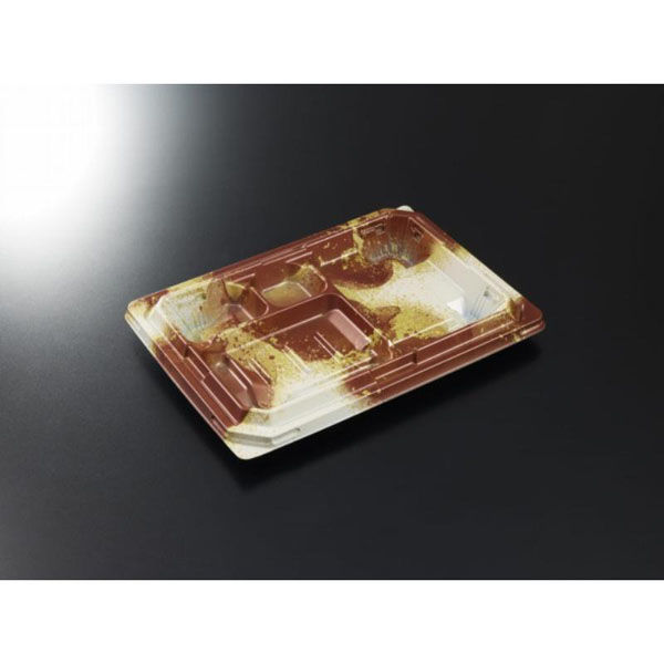 中央化学 弁当容器 CT宝台膳 23-16E 伊織BR 身 00772372 1ケース(600個(50個×12))（直送品）