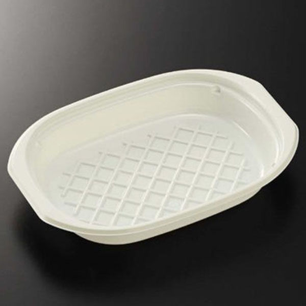 中央化学 軽食容器 BAKEQ オーバルロースター 500 00652229 1袋(50個)（直送品）