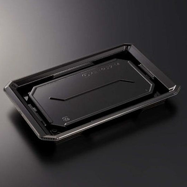 中央化学 寿司容器 HS澄板22-14 BK 身 00114585 1ケース(600個(50個×12))（直送品）
