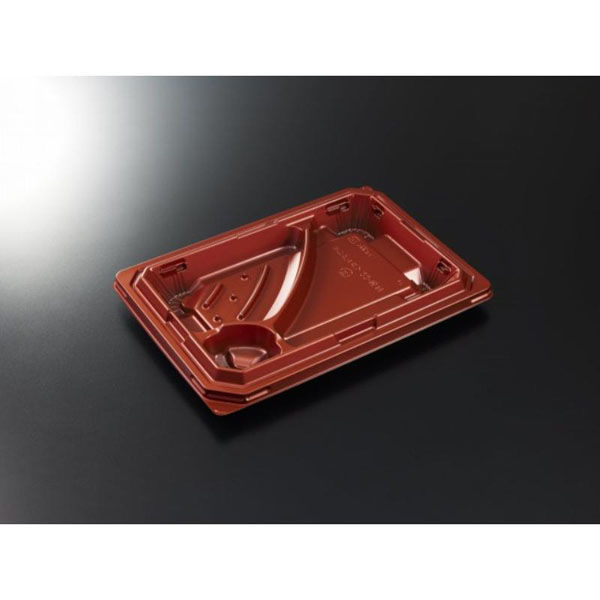 中央化学 弁当容器 CT宝台膳 23-16N メタDR 身 00772381 1ケース(600個(50個×12))（直送品）