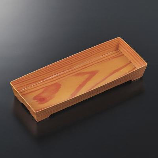 中央化学 寿司容器 SKS 20-8 木目 身 00778746 1ケース(400個(50個×8))（直送品）