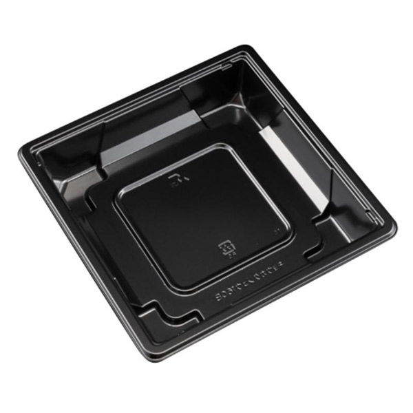 リスパック どんぶり容器 バイオ 饗格重 160B 黒 RHHM111 1ケース(800個(50個×16))（直送品）