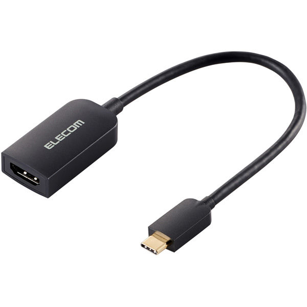 変換アダプター USBタイプC-HDMI 15cm AD-CHDMIQBK4 エレコム 1個（直送品）