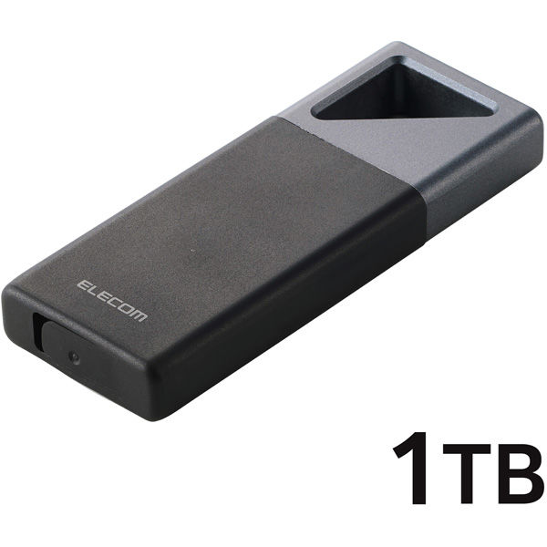 SSD 外付け 1TB USB3.2 Gen2x2 IP55 防塵/防滴 ブラック ESD-EHB1000GBK エレコム 1個（直送品）