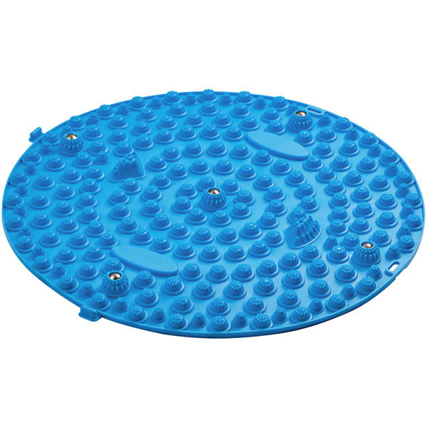 足ツボマット 指圧ボード 円形34cm 家庭用 足裏ケア 洗える 指圧マット 滑り止め加工 HCF-FTM35BU エレコム 1個（直送品）