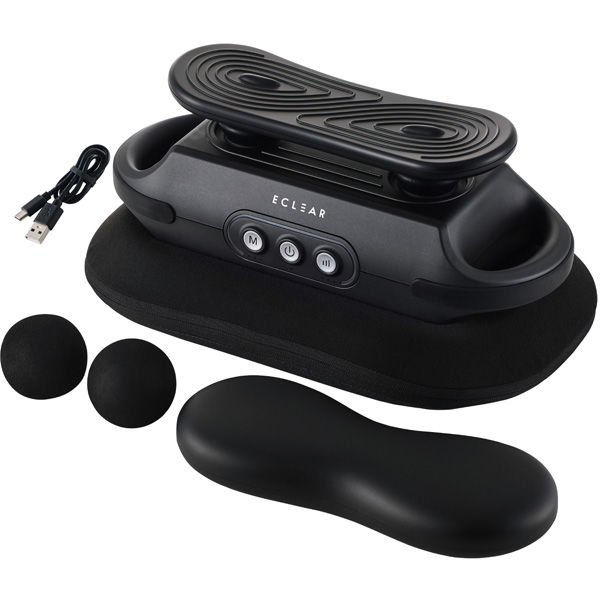 リフレッシュビート 振動ケア コードレス アタッチメント3種 減音パッド付 エクリア グレー HCR-BD01GY エレコム 1個（直送品）