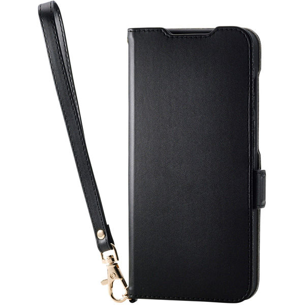 G254 ケース レザー 手帳型 マグネット ブラック PM-G254PLFY4BK エレコム 1個（直送品）