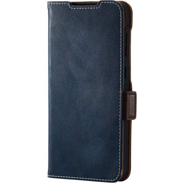 G254 ケース レザー 手帳型 マグネット ネイビー PM-G254PLFYNV エレコム 1個（直送品）