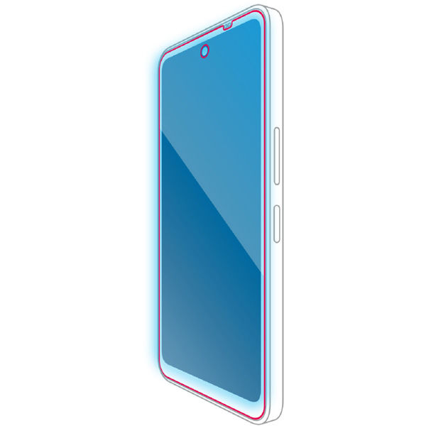 AQUOS wish5 ガラスフィルム ブルーライトカット 簡単貼り付けツール付 PM-S251FLGGTBL エレコム 1個（直送品）