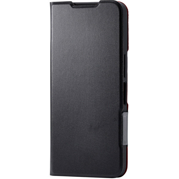 AQUOS wish5 (SH-52F) ケース レザー 手帳型 超軽量 ブラック PM-S251PLFUBK エレコム 1個（直送品）