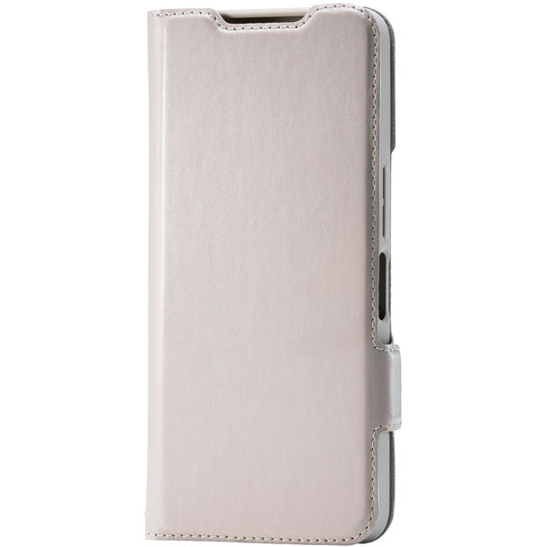 AQUOS wish5 (SH-52F) ケース レザー 手帳型 マグネット グレー PM-S251PLFY3GB エレコム 1個（直送品）