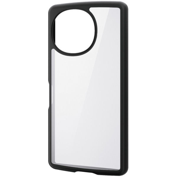 AQUOS R10 (SH-51F) ケース ハイブリッド 衝撃吸収 ブラック PM-S252TSLFCBK エレコム 1個（直送品）
