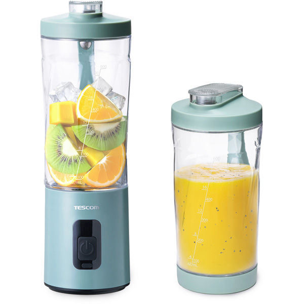 ミキサー コードレス ジュース スムージー 角氷も粉砕 600ml グリーン TMX60A-G テスコム 1個（直送品）