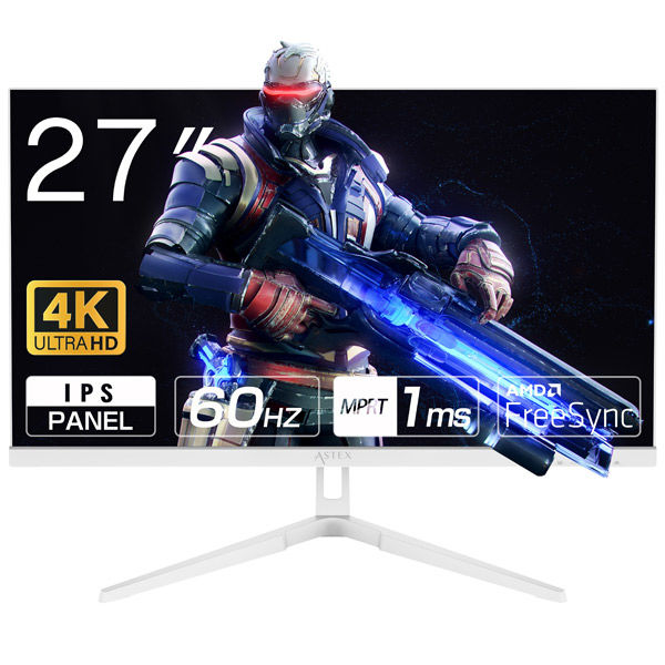 wis社 AS-K27MT 27インチ 4K モニター AS-K27MT 27インチ 4K液晶IPSパネルモニター WIS】27インチ 4K