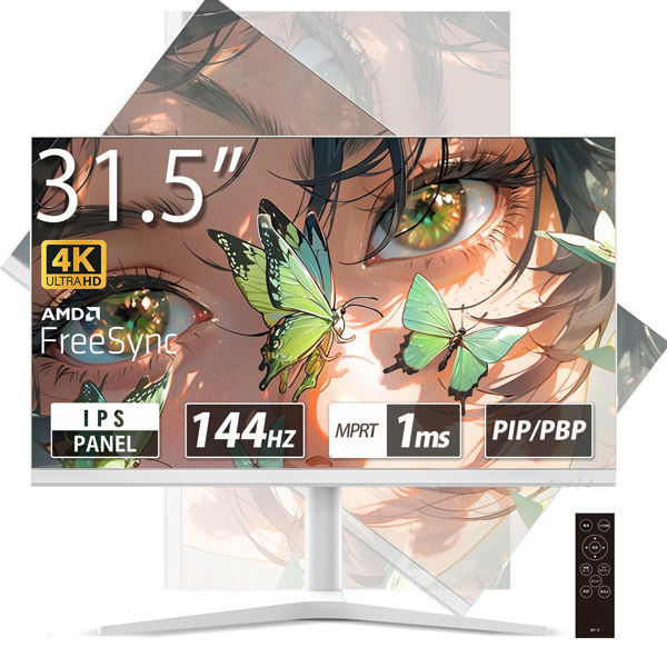 31.5型 144Hz対応４Kゲーミングモニター 生産終了〉JAPANNEXT HDMI 2.1対応 31.5型 144Hz対応4K