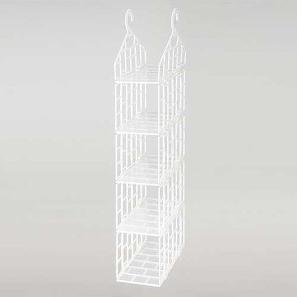 MISM 吊り下げラック スリム 5段 HR-S5 1セット(1個×8)（直送品）