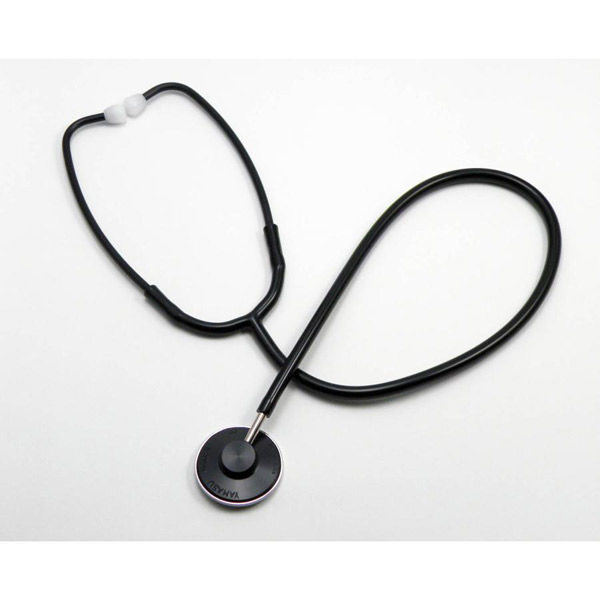 ケンツメディコ シングル聴診器(シングルタイプ 内バネ式)ブラック 軽量 ベーシック 日本製 NO.110 1個（直送品）