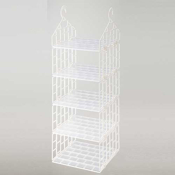 MISM 吊り下げラック レギュラー 5段 HR-R5 1セット(1個×8)（直送品）