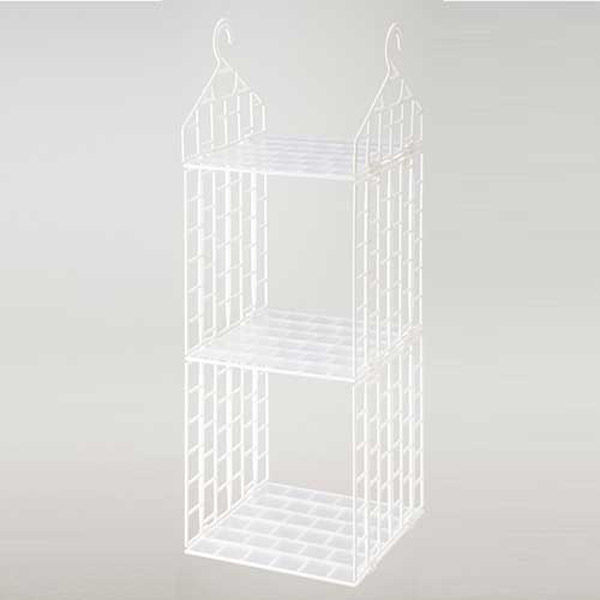 MISM 吊り下げラック レギュラー 3段 HR-R3D 1セット(1個×8)（直送品）