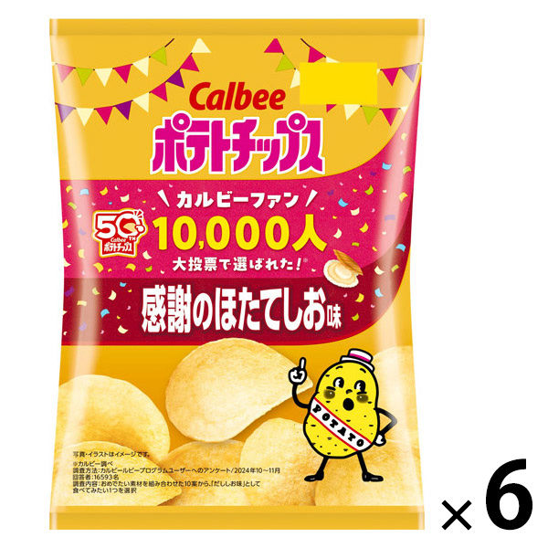 スナック菓子 ポテトチップス 感謝のほたてしお味 53g 1セット