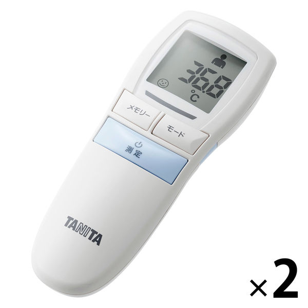 【非接触体温計】 タニタ 非接触体温計 ブルー BT-543-BL 1セット（2台）