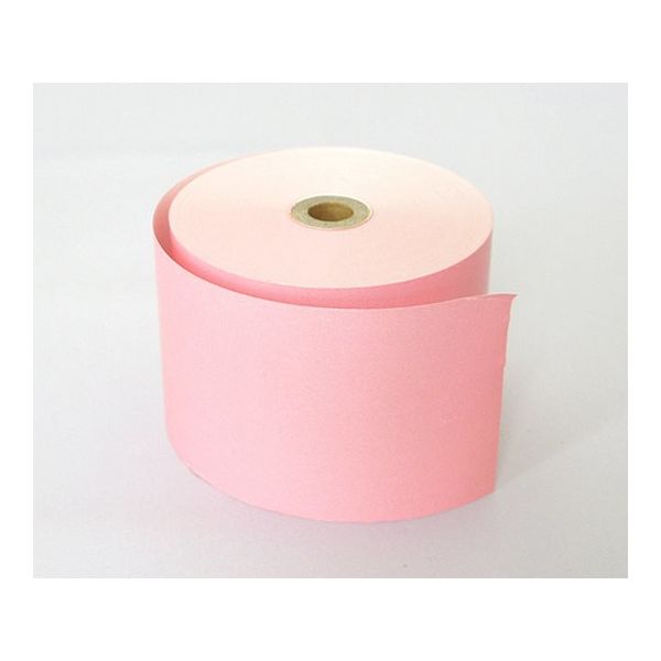 小林 カラーサーマルロール 片面 8巻入 赤 230-04002009 1箱(8巻) 63-5183-19（直送品）