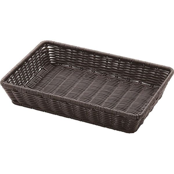 トーダイ PP 角型 ビュッフェバスケット 42型 BB-4228-DBR 1個 65-3878-38（直送品）