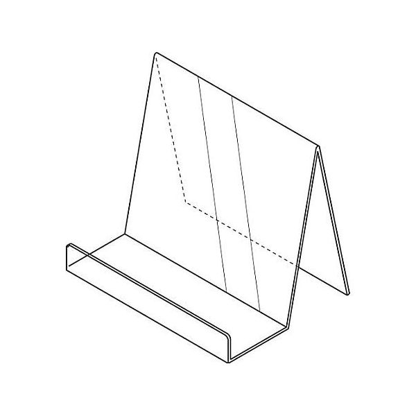 鈴木プラスチックス ブックスタンド 文庫用 5個入 00-01-12049 1パック(5個) 65-0374-15（直送品）