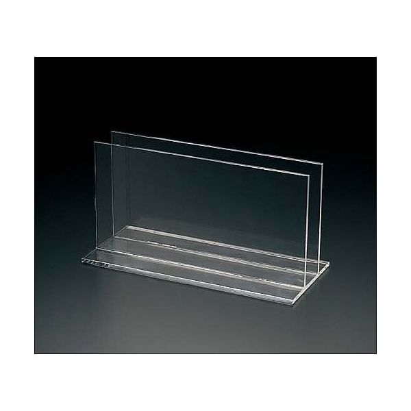 鈴木プラスチックス アクリルメニュースタンド 2個 00-01-00021 1パック(2個) 65-0377-23（直送品）