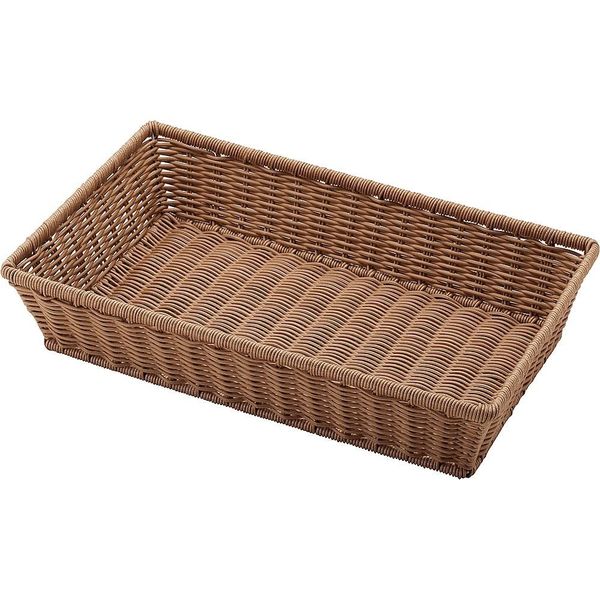 トーダイ PPベーカリーバスケット 長角1/1 BB-408-BR 1個 65-3878-20（直送品）