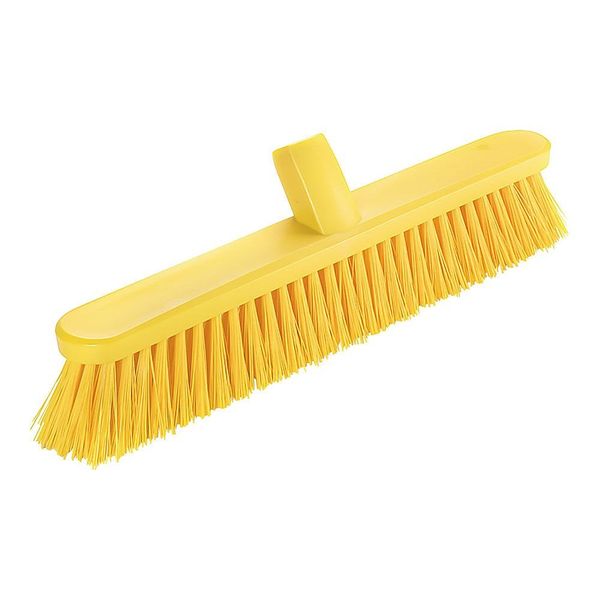アズワン コンパクトフロアカラーブラシ 42.5cm ソフト イエロー 67-5746-07 1個（直送品）