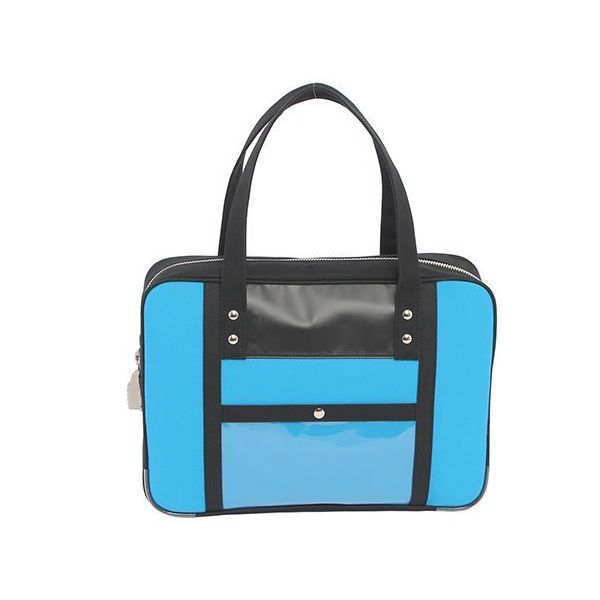 三栄産業 帆布メール用ボストン(M)スリム ブルー 錠付き SE-1 1個 63-5755-26（直送品）