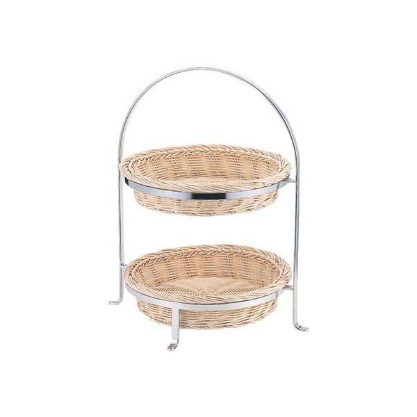 和田助製作所 SW 2段籐カゴスタンド 62-6692-95 1個（直送品）