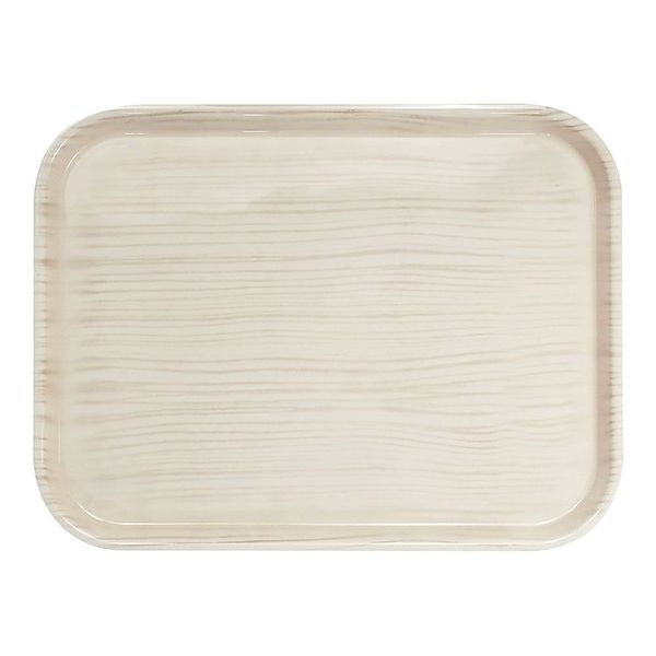 橋本達之助工芸 ウッドグレイン ノンスリップトレー L ホワイト 67-5739-28 1個（直送品）