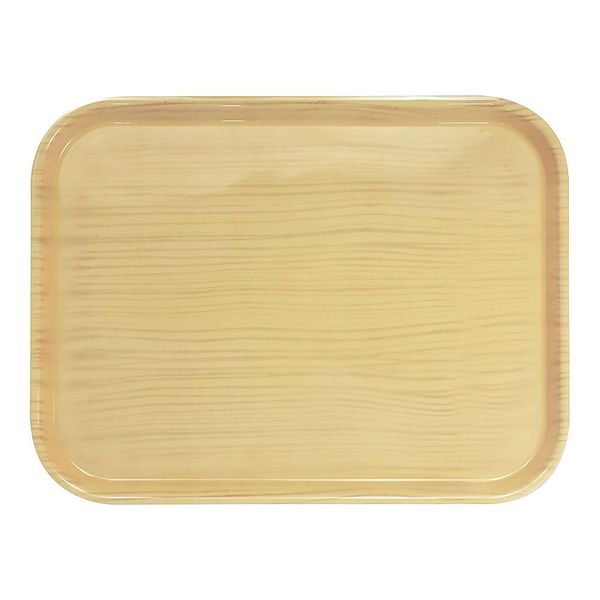 橋本達之助工芸 ウッドグレイン ノンスリップトレー L ナチュラル 67-5739-29 1個（直送品）