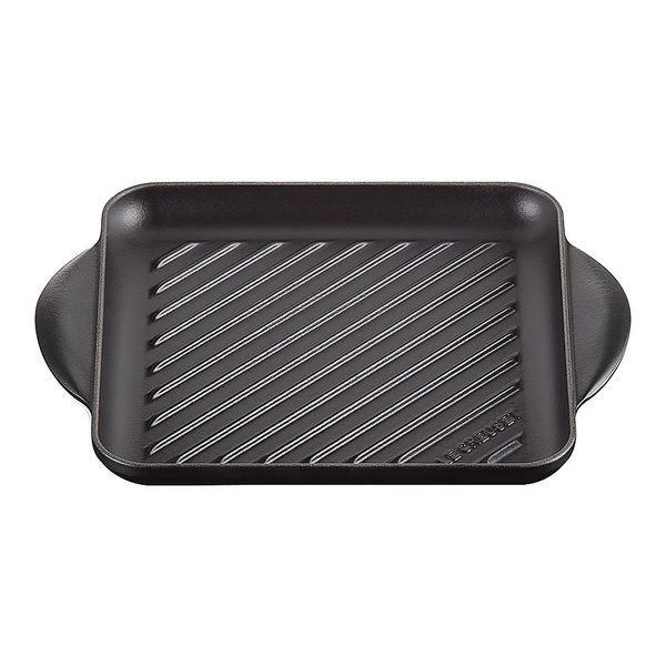 ル・クルーゼ ジャポン グリル・カレ 24cm マットブラック 20205 1個 67-5728-80（直送品）