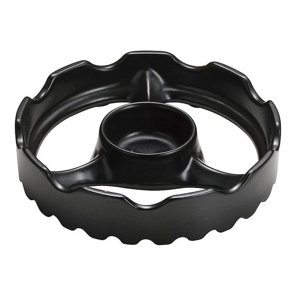 東彼セラミックス 温度センサー付きガスコンロ用焼き台 15cm(ミニ)ブラック 65-3873-65 1個（直送品）