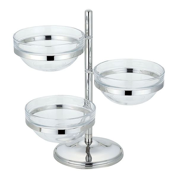 三宝産業 UK18ー8サラダボールツリー 3段 PCサラダボール23cm付 2053057 1個 67-5749-83（直送品）