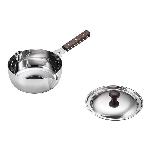 玉虎堂製作所 MA STカラス口パン 蓋付(目盛付)20cm 65-3868-58 1個（直送品）