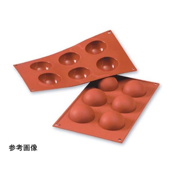 スギコ産業 シリコンベーキングモルド 半球型 15ヶ取 67-6905-46 1個（直送品）