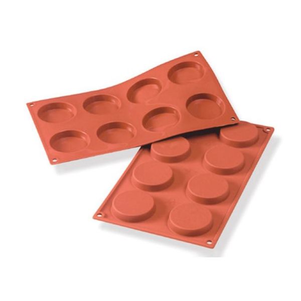 スギコ産業 シリコンベーキングモルド フロランタン 8ヶ取 67-6905-52 1個（直送品）