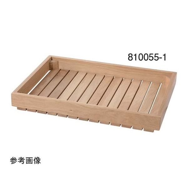 アズワン ウッドトレイ 530×370×60mm 67-6922-74 1個（直送品）