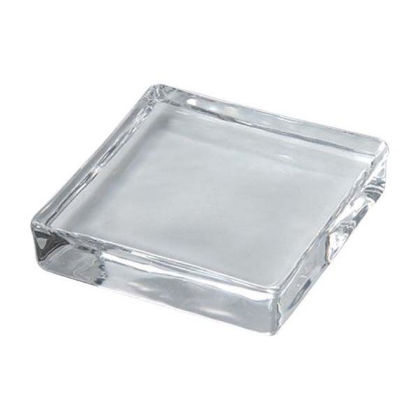 アズワン ミニチュア ガラスプレート 95×95×22mm 67-6922-97 1個（直送品）